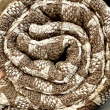 Load image into Gallery viewer, Natural Woven Throw - 100% Fine Wool