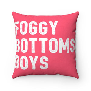 Pink Foggy Bottoms Boys-Faux Suede Square Pillow