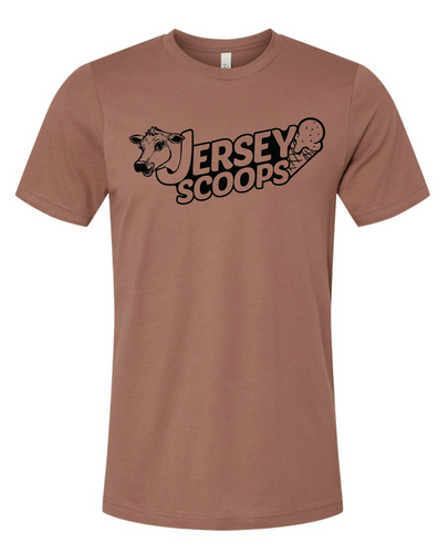 Jersey Scoops Tee - Brown