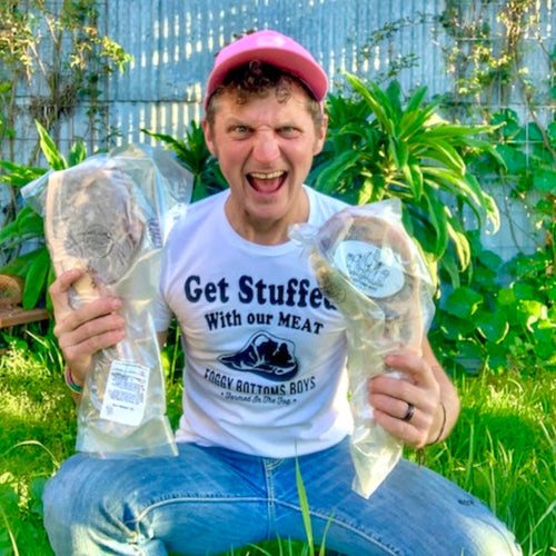 Get Stuffed Tee - Dust/Brown