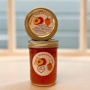 Jar of Peach Habanero Jam