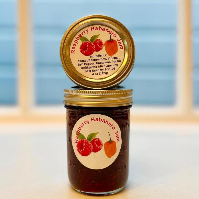 Jar of Raspberry Habanero Jam
