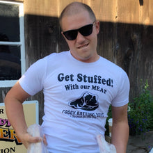 Load image into Gallery viewer, Get Stuffed Tee - Dust/Brown