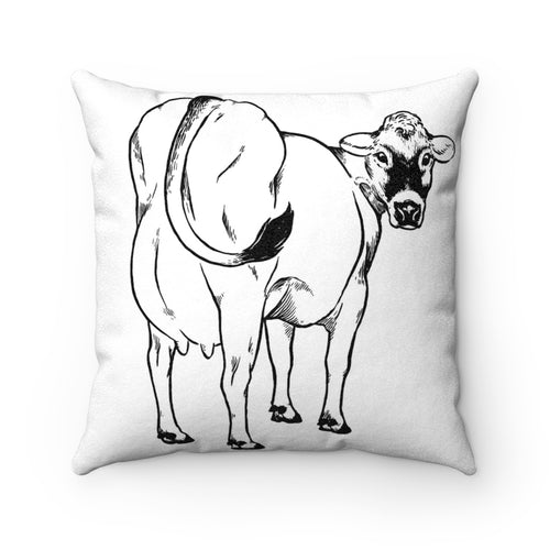 Valerie-Faux Suede Square Pillow