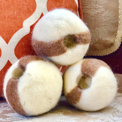 Set of three Foggy Bottoms Boys dryer balls