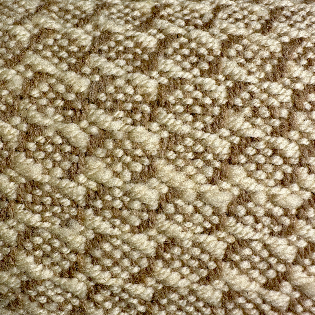 Natural Woven Throw - 100% Fine Wool