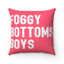 Load image into Gallery viewer, Pink Foggy Bottoms Boys-Faux Suede Square Pillow