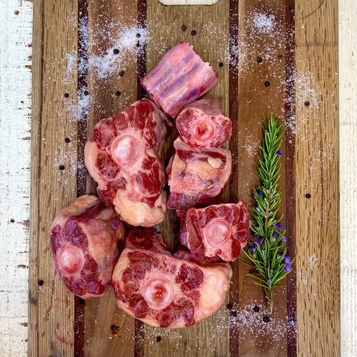 Foggy Bottoms Boys Oxtail on a cutting board